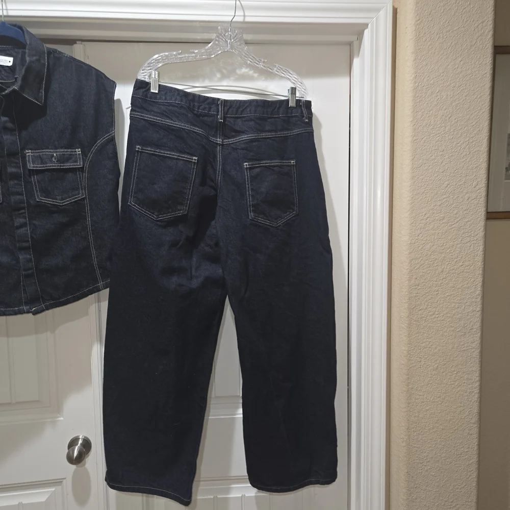 Zara Dark Denim Pants and Vest Set - Picture 8 of 13